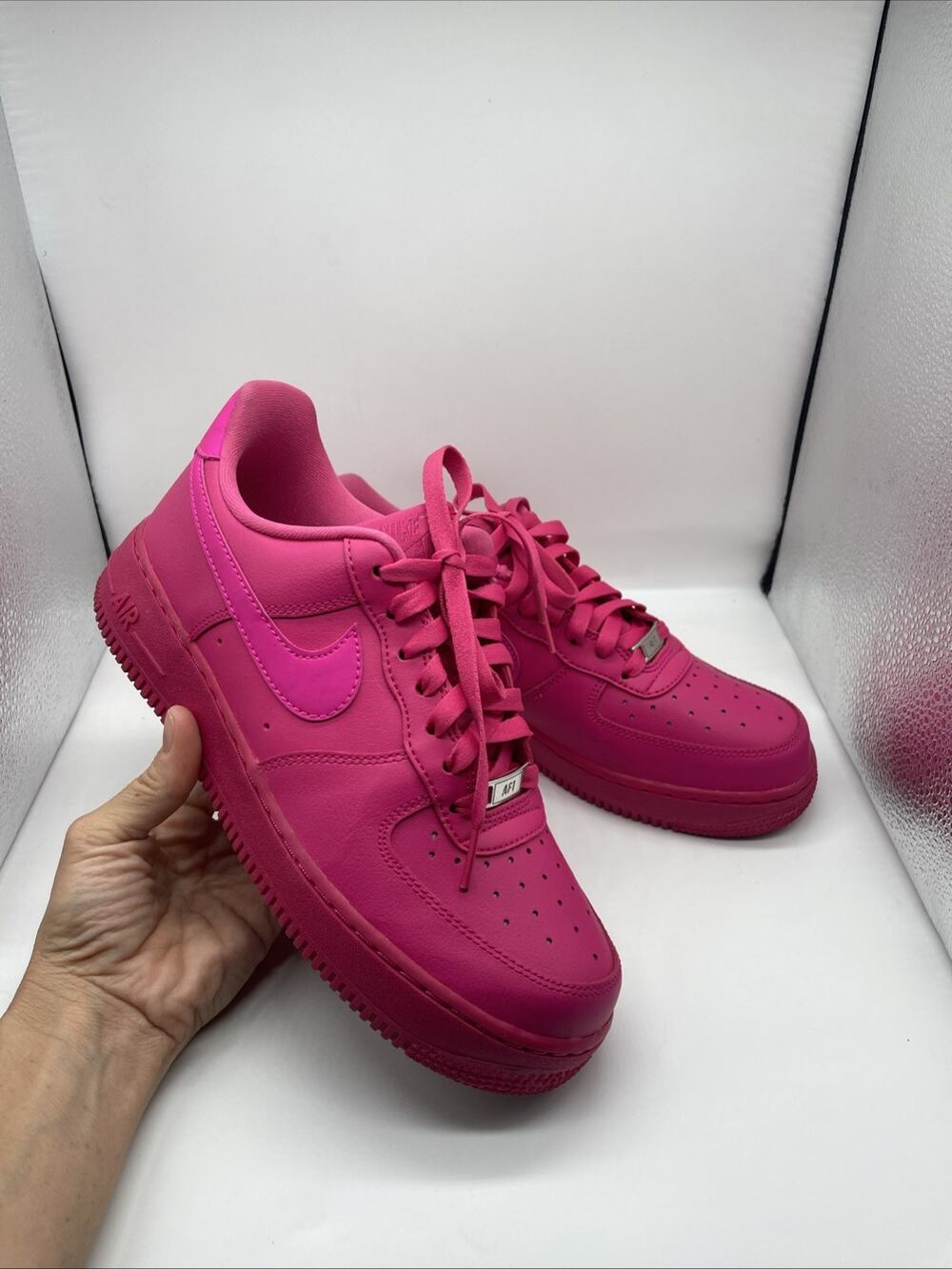 Nike Air Force 1 '07 Fireberry/Fiercepink- Size 8